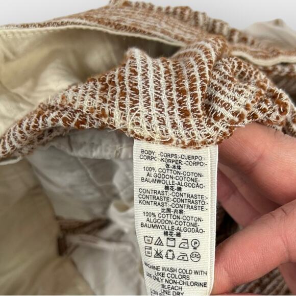 Free People Light At Sunrise High-rise Striped Pants Size 6 - Picture 4 of 8